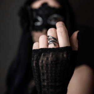 Deep sea Octopus ring - titán acél statement gyűrű
